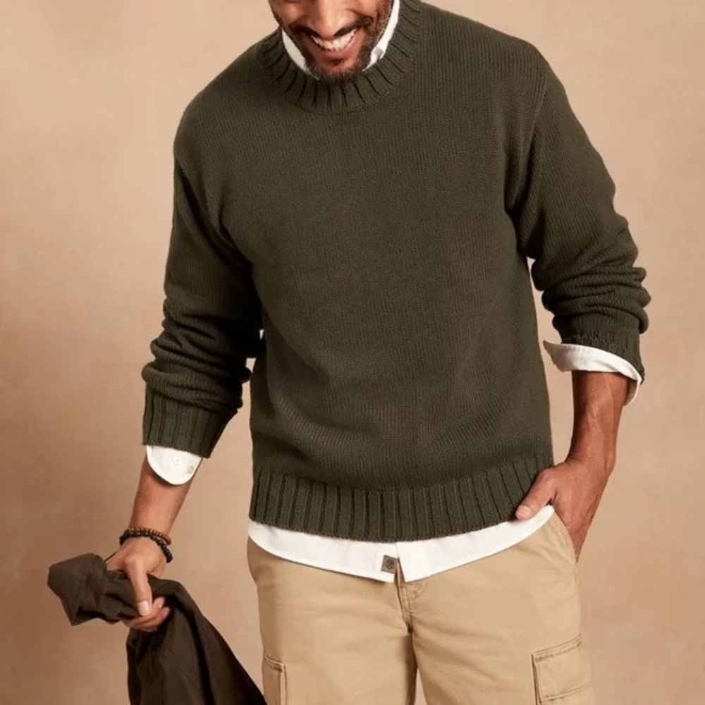 NWT Banana Republic Men’s Organic Cotton Sweater